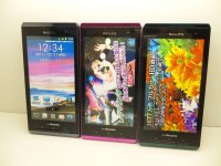 ＮＴＴドコモ　Ｔ－０１Ｄ　ＲＥＧＺＡ　Ｐｈｏｎｅ　モックアップ　３色セット