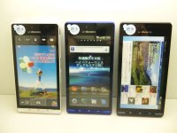 ＮＴＴドコモ　ＳＨ－０１Ｄ　AQUOS　Phone　モックアップ　３色セット