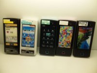 ＮＴＴドコモ　ＳＨ７０６ｉ　＆　ＳＨ７０６ｉＷ　モックアップ　計５色セット