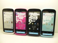 ソフトバンク　１０１ＳＨ　AQUOS PHONE THE HYBRID　モックアップ　４色セット