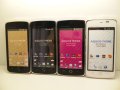 ソフトバンク　００９ＳＨ　AQUOS PHONE THE PREMIUM モックアップ　４色セット