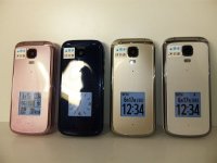 ａｕ　Ｋ０１２　モックアップ　４色セット
