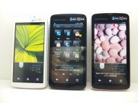 ａｕ　ＩＳ１７ＳＨ　AQUOSPHONE ＣＬ　モックアップ　３色セット