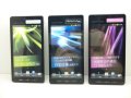 ソフトバンク　１０２ＳＨII　AQUOS PHONE モックアップ　３色セット