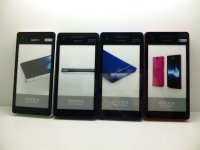 ａｕ　ＳＯＬ２１　Ｘｐｅｒｉａ ＶＬ　モックアップ　４色セット