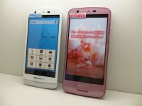 ＮＴＴドコモ　Ｎ－０６Ｅ　ＭＥＤＩＡＳ　Ｘ　モックアップ　２色セット