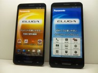 ＮＴＴドコモ　Ｐ－０３Ｅ　ＥＬＵＧＡ Ｐ　モックアップ　２色セット