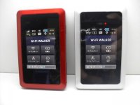 ａｕ　ＨＷＤ１４　Wi-Fi WALKER　ＷｉＭＡＸ２+　２色セット　モックアップ