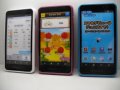 ＮＴＴドコモ　ＳＨ－０３Ｆ　スマートフォンｆｏｒジュニア２　モックアップ　３色セット