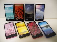 ソフトバンク　３０３ＳＨ　AQUOS PHONE Ｘｘ ｍｉｎｉ　モックアップ　８色セット