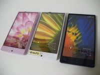 ａｕ　ＳＨＬ２５　ＡＱＵＯＳＰＨＯＮＥ ＳＥＲＩＥ　モックアップ　３色セット