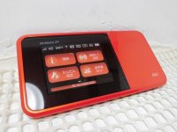 ａｕ　ＨＷＤ３４　Ｓｐｅｅｄ Wi-Fi ＮＥＸＴ　Ｗ０３　モックアップ　オレンジ