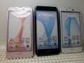 UQ-MOBILE　ＳＨＶ３７　ＡＱＵＯＳ Ｌ　モックアップ　３色セット