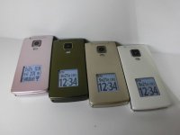 ａｕ　Ｋ００３　簡単ケータイ　モックアップ　４色セット