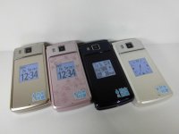 ａｕ　Ｋ００５　簡単ケータイ　モックアップ　４色セット