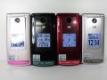 ａｕ　Ｋ００８　簡単ケータイ　モックアップ　４色セット