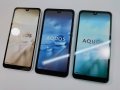 ａｕ　ＳＨＧ０６　ＡＱＵＯＳ ｗｉｓｈ　モックアップ　３色セット