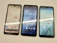 Ｙ！ｍｏｂｉｌｅ　Ａ１０４ＳＨ　ＡＱＵＯＳ Ｗｉｓｈ　モックアップ　３色セット