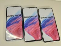 ａｕ　ＳＣＧ１５　Ｇａｌａｘｙ Ａ５３ ５Ｇ モックアップ　３色セット