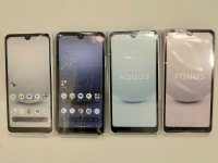 Ｙ！ｍｏｂｉｌｅ　Ａ３０２ＳＨ　ＡＱＵＯＳ Ｗｉｓｈ３　モックアップ　４色セット