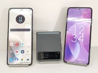 ソフトバンク　Ａ３０３ＭＯ　Ｍｏｔｏｒｏｌａ ｒａｚｒ ４０Ｓ　モックアップ　３色セット