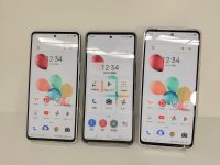 ソフトバンク　Ａ３０３ＺＴ　あんしんファミリースマホ　モックアップ　３色セット