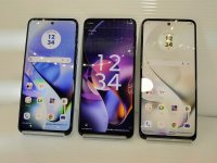 Ｙ！ｍｏｂｉｌｅ　Ａ４０１ＭＯ　ｍｏｔｏ ｇ６４ｙ ５Ｇ　モックアップ　３色セット