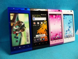 ａｕ ＩＳ１４ＳＨ ＡＱＵＯＳ ＰＨＯＮＥ モックアップ ３色セット - モックセンター