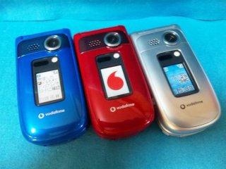 Vodafone V603T 緑/青 折りたたみ式 ケータイ新製品SHOW CASE ボーダフォン V603T