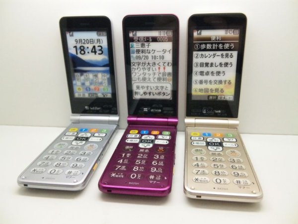 画像2: ソフトバンク　８４３ＳＨ　モックアップ　３色セット (2)