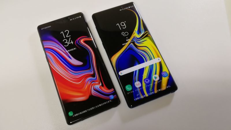 ＮＴＴドコモ ＳＣ－０１Ｌ ＧＡＬＡＸＹ ｎｏｔｅ９ モックアップ ２色セット - モックセンター