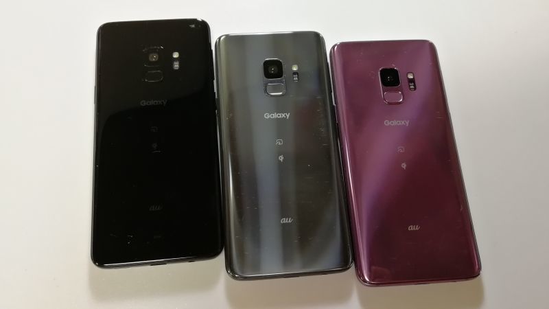 ａｕ ＳＣＶ３８ ＧＡＬＡＸＹ Ｓ９ モックアップ ３色セット - モック