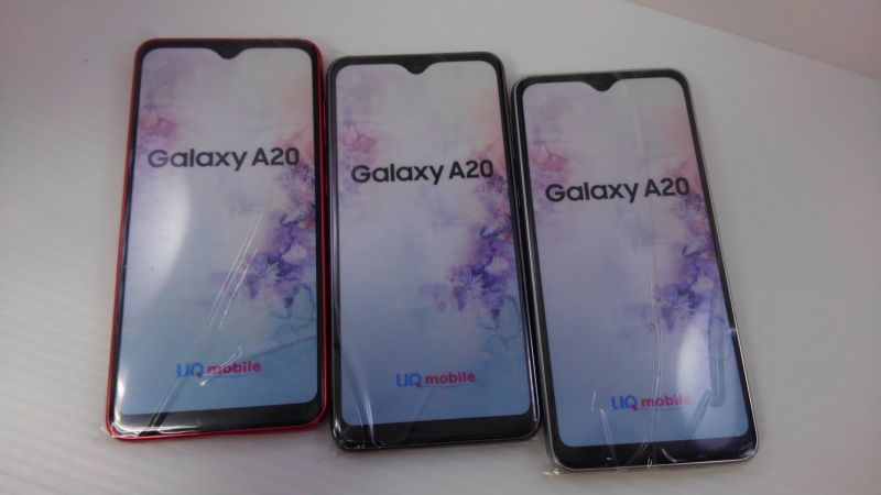 UQ-Mobile SCV46 GALAXY A20 モックアップ ３色セット - モックセンター
